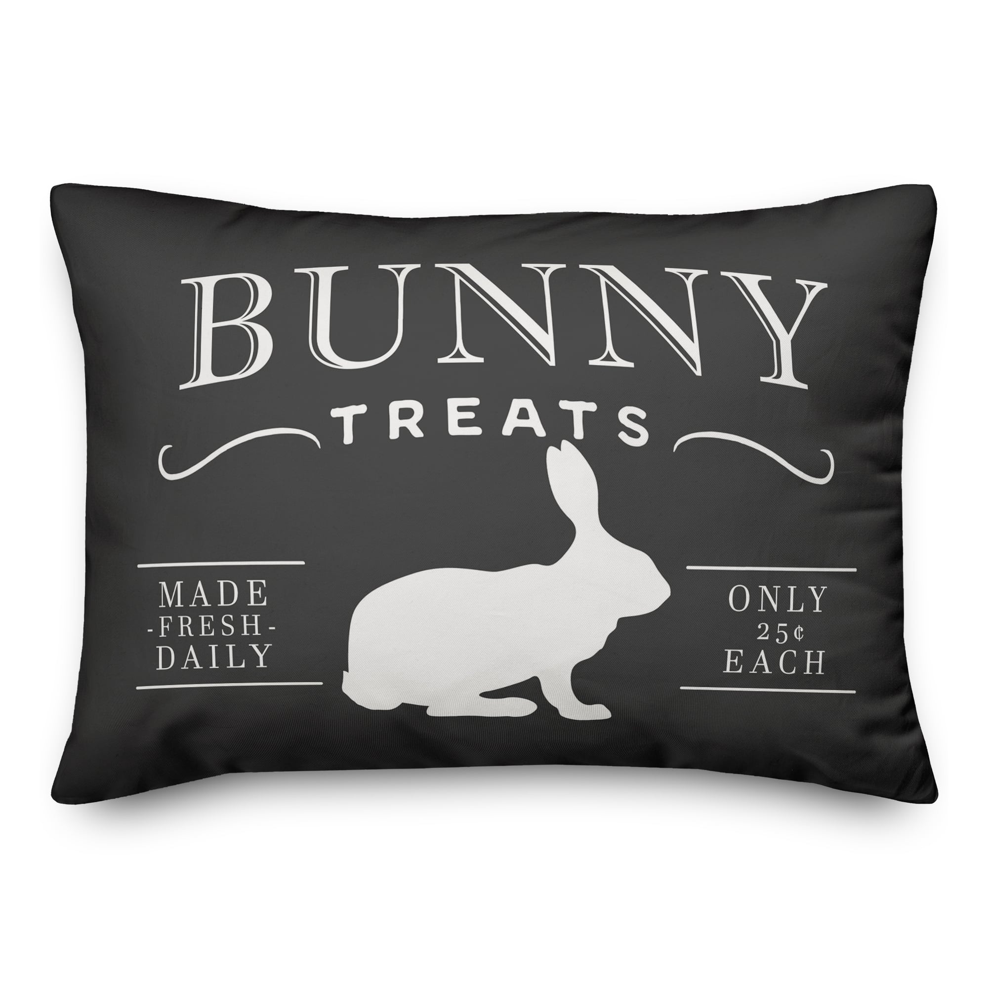 Bunny Treats Pillow 14" x 20" Throw Pillow